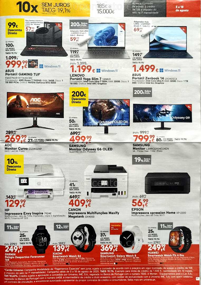 Antevisão Folheto WORTEN Promoções até 18 agosto all