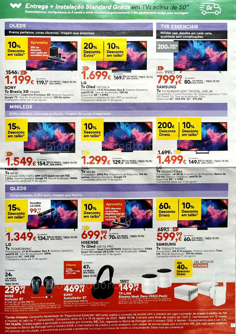 Antevisão Folheto WORTEN Promoções até 18 agosto all